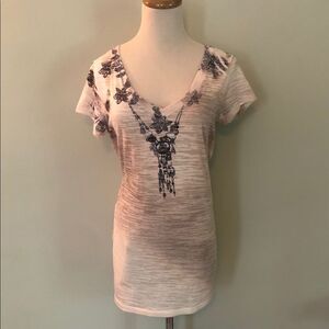 Kowboys and Co Tan Print Long Cotton Shirt Sz: L